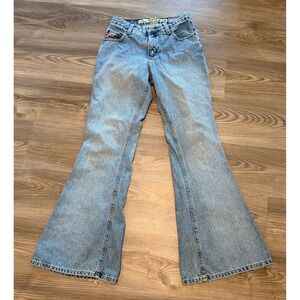 Vintage Mudd Flare Jeans Light Wash Y2K 90's Denim Bell Bottom size 1